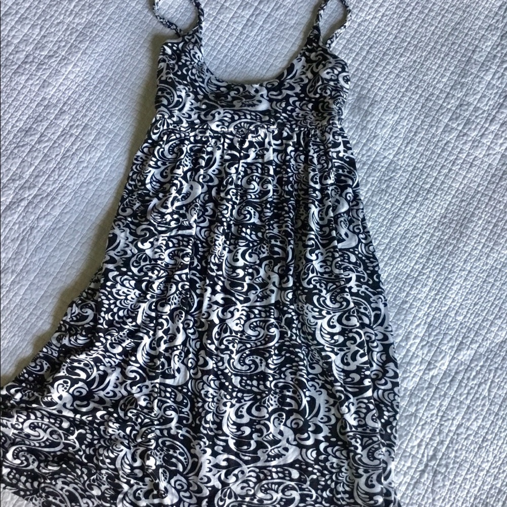 Black and white summer dress